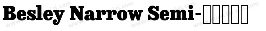 Besley Narrow Semi字体转换
